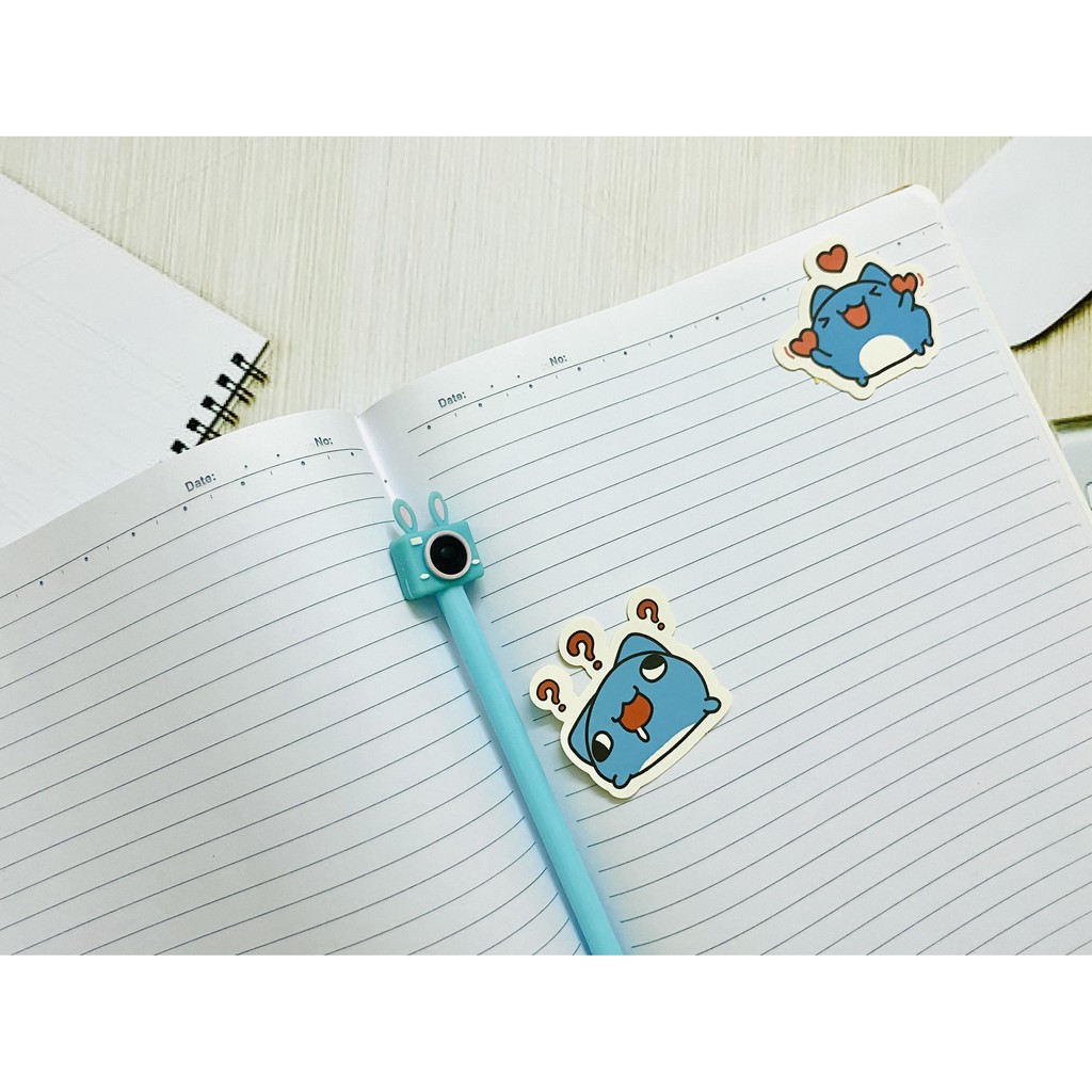 Sticker mèo Capoo dán trang trí laptop, máy tính bỏ túi, vali, điện thoại, đàn ghita, hộp bút