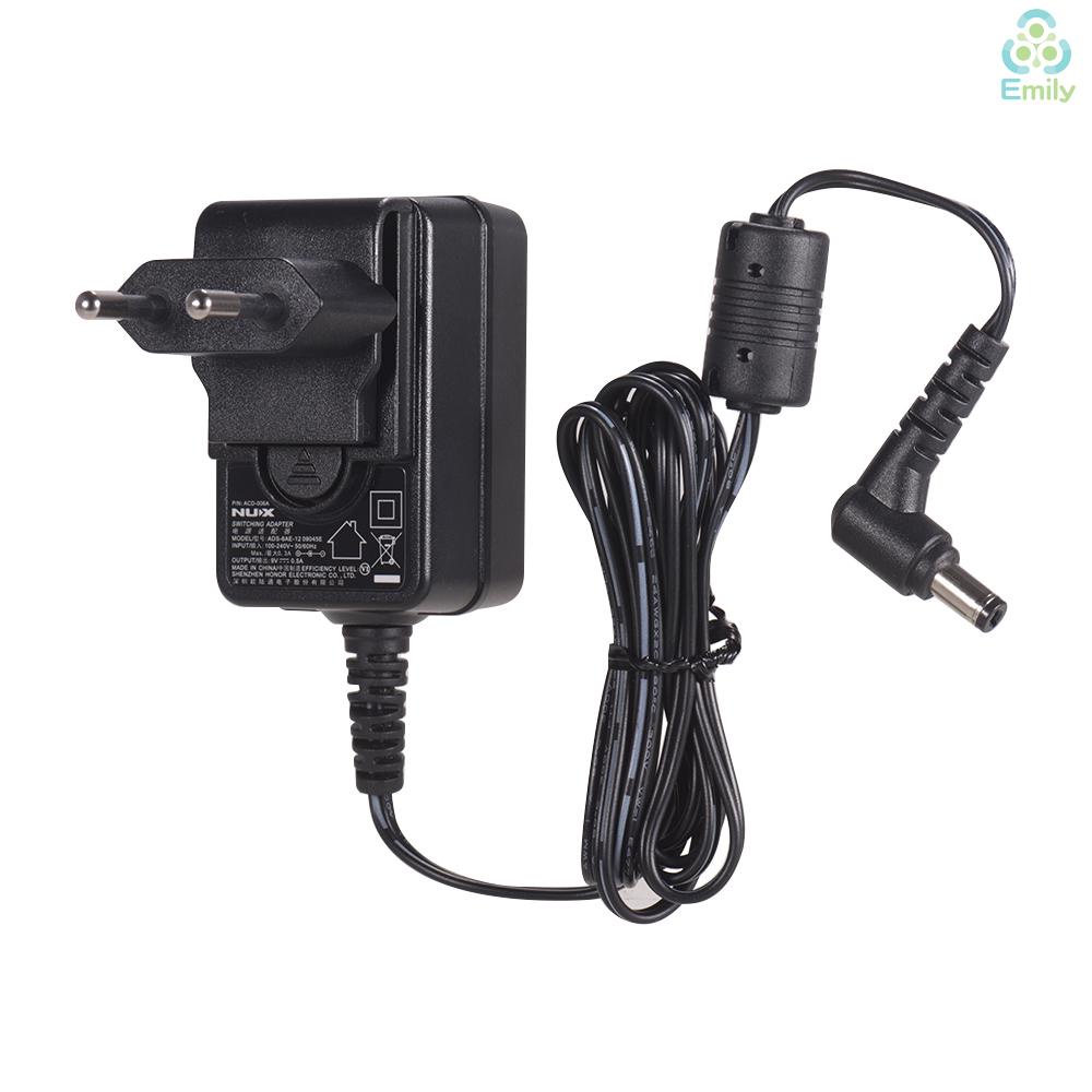 Bộ Chuyển Đổi Nguồn Ac / Dc 9v Cho Đàn Guitar Điện Kèm Phụ Kiện