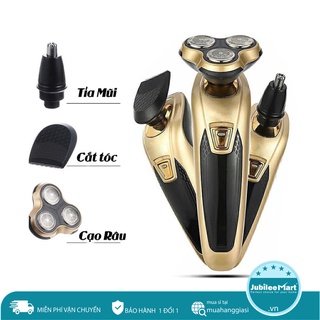 HỎA TỐC 2H -  Máy cạo râu đa năng 3in1 Lingke Cạo êm, sát. Cạo râu, tỉa lông mũi, cắt tóc. Pin sạc. Bảo hành 12 tháng