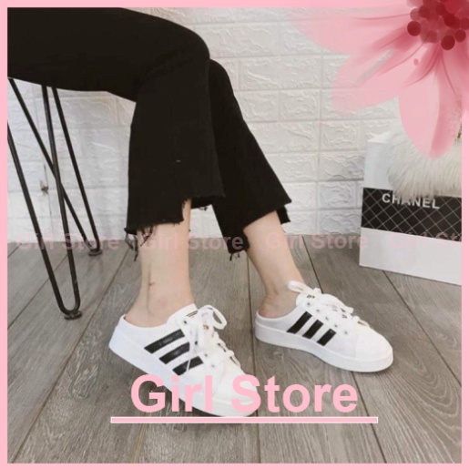 Giày sục nữ thể thao ADIDAS tem vàng superstar siêu xinh bản đẹp full box bill