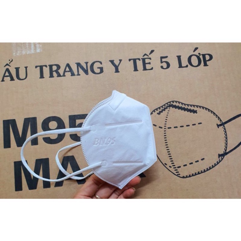 10 Khẩu trang N95 KN95 không van 5 lớp chống bụi mịn PM 2.5