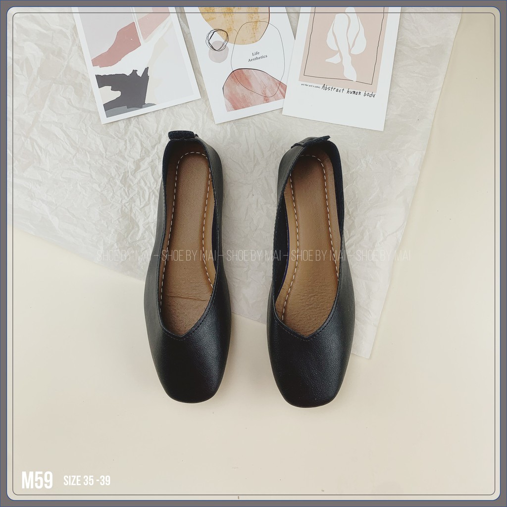 Giày bệt nữ chất da đẹp M59 SHOEBYMAI