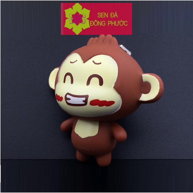 Khỉ con Monkey các màu - Phụ kiện làm tiểu cảnh sen đá, xương rồng, cây phong thuỷ văn phòng đẹp