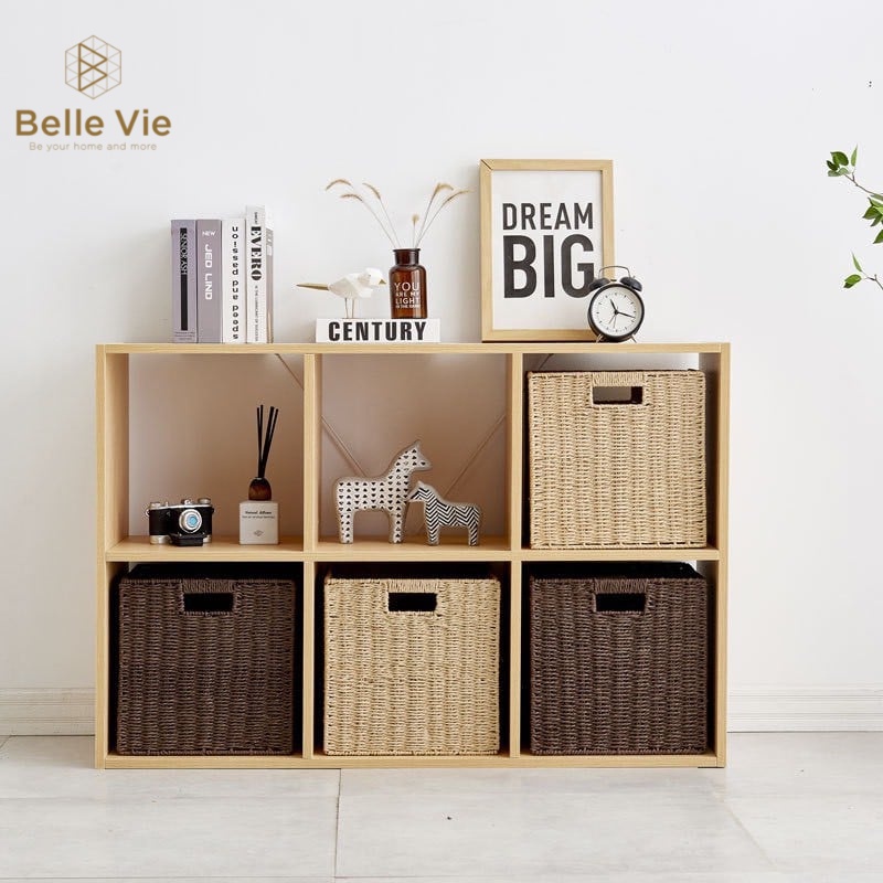 Kệ Tổ Ong Gỗ BELLEVIE Giá Sách 2-3-4 Tầng, Tủ Đựng Đa Năng Thiết Kế Lắp Ráp, Tiện Lợi Phù Hợp Mọi Không Gian