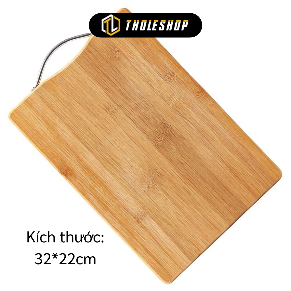 Thớt Gỗ - Thớt Chữ Nhật 32x22cm Có Độ Bền Cao Chống Mối Mọt, Chống Rạn Nứt 9124