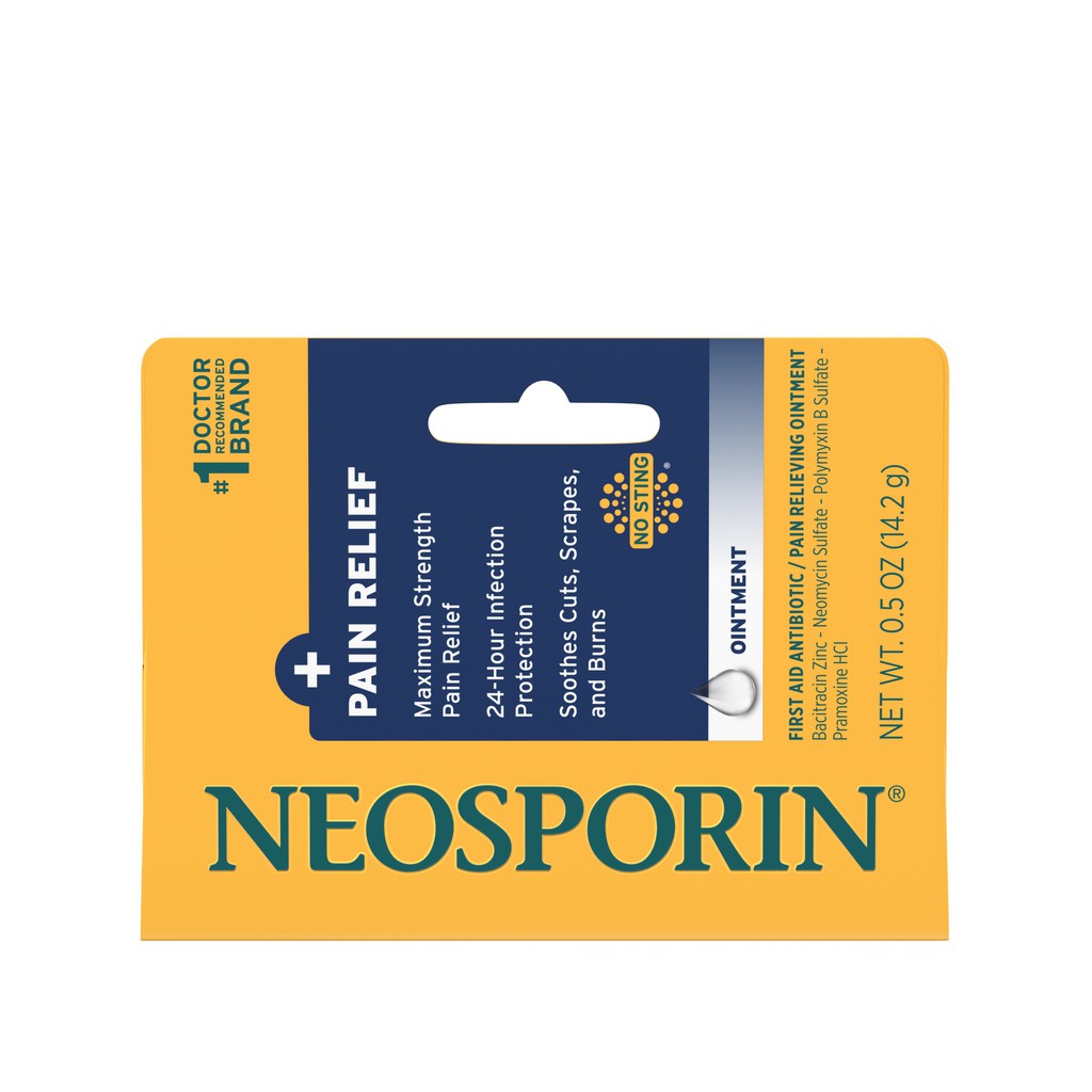 Kem mỡ kháng sinh Neosporin First Aid Maximum Strength Ointment của Mỹ, 1 tuýp 14.2g