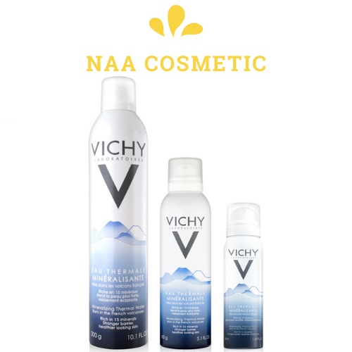Xịt khoáng Vichy Mineralizing Thermal Water dưỡng da, cấp ẩm và bảo vệ da đủ size - Naa Cosmetic