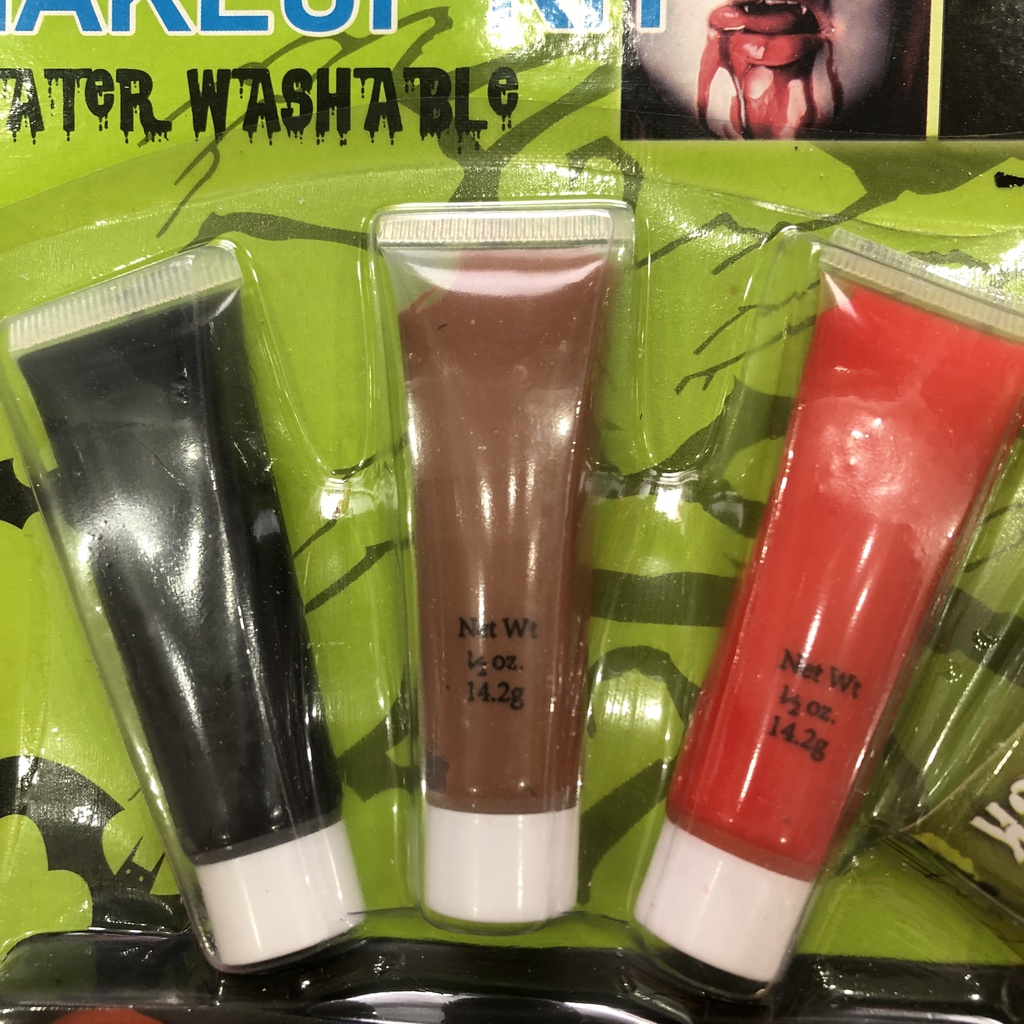 Bộ vẽ mặt hóa trang Halloween 8 màu + 3 tuýp kem nhiều phụ kiện | BigBuy360 - bigbuy360.vn