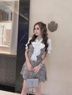 Set yếm+ sơ mi