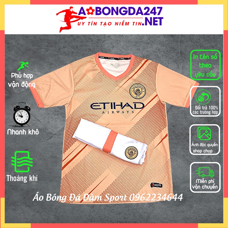 Áo Bóng Đá Man City Sân Khách 3rd 20/21  , Áo Đá Banh Hàng Thái Đẹp ĐÀM SPORT 3