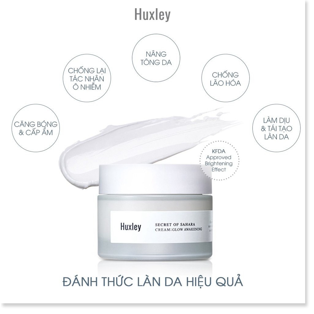 [Mã giảm giá shop] Kem Dưỡng Trắng, giúp da Căng Bóng Huxley Cream Glow Awakening 50ml