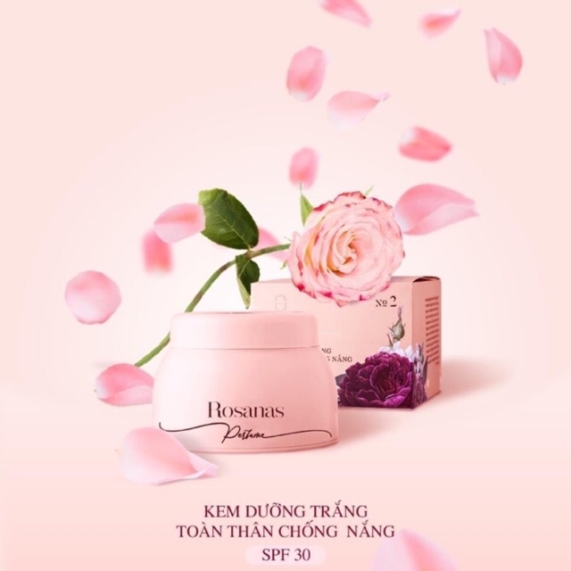 KEM ROSANAS DƯỠNG DA CHỐNG NẮNG TOÀN THÂN NO.2 SPF30 (150G)