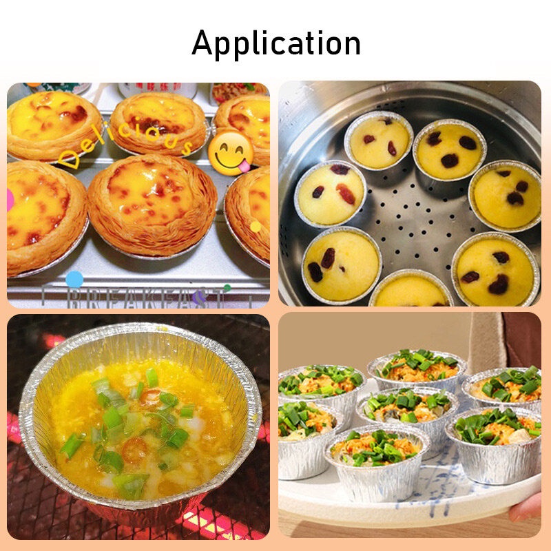 ONLY HOUSE Khay Thiếc Đựng Bánh Trứng Dùng Một Lần Tiện Dụng