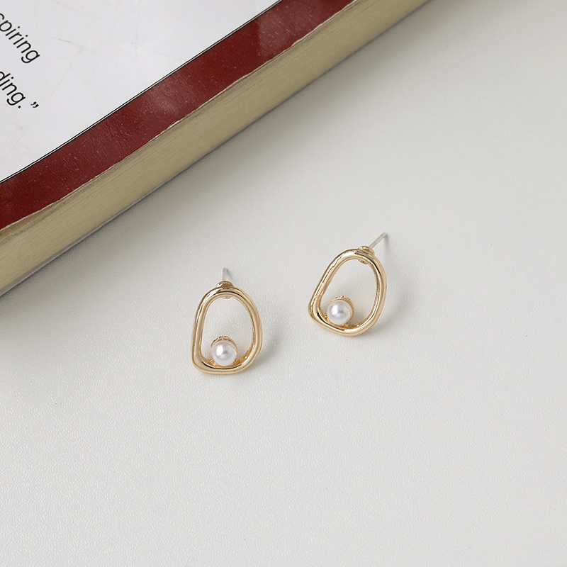 Mới Khuyên Tai Mạ Bạc 925 Đính Ngọc Trai Xinh Xắn