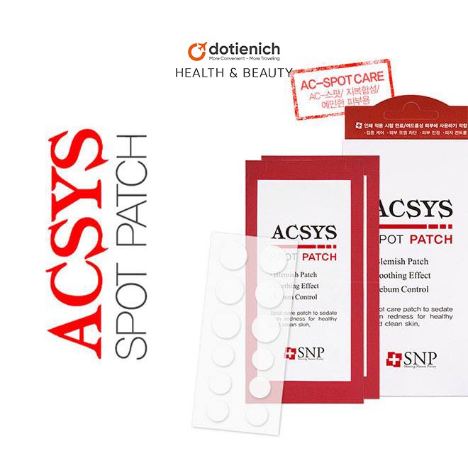 72 miếng dán mụn dưỡng da mụn giảm sưng tấy SNP Acsys Spot Patch | BigBuy360 - bigbuy360.vn