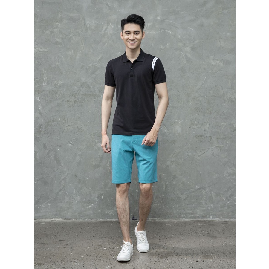 Áo thun polo nam Aristino APS008S1 phông có cổ bẻ dáng slim fit ôm nhẹ trơn màu vải cotton cao cấp mềm mại