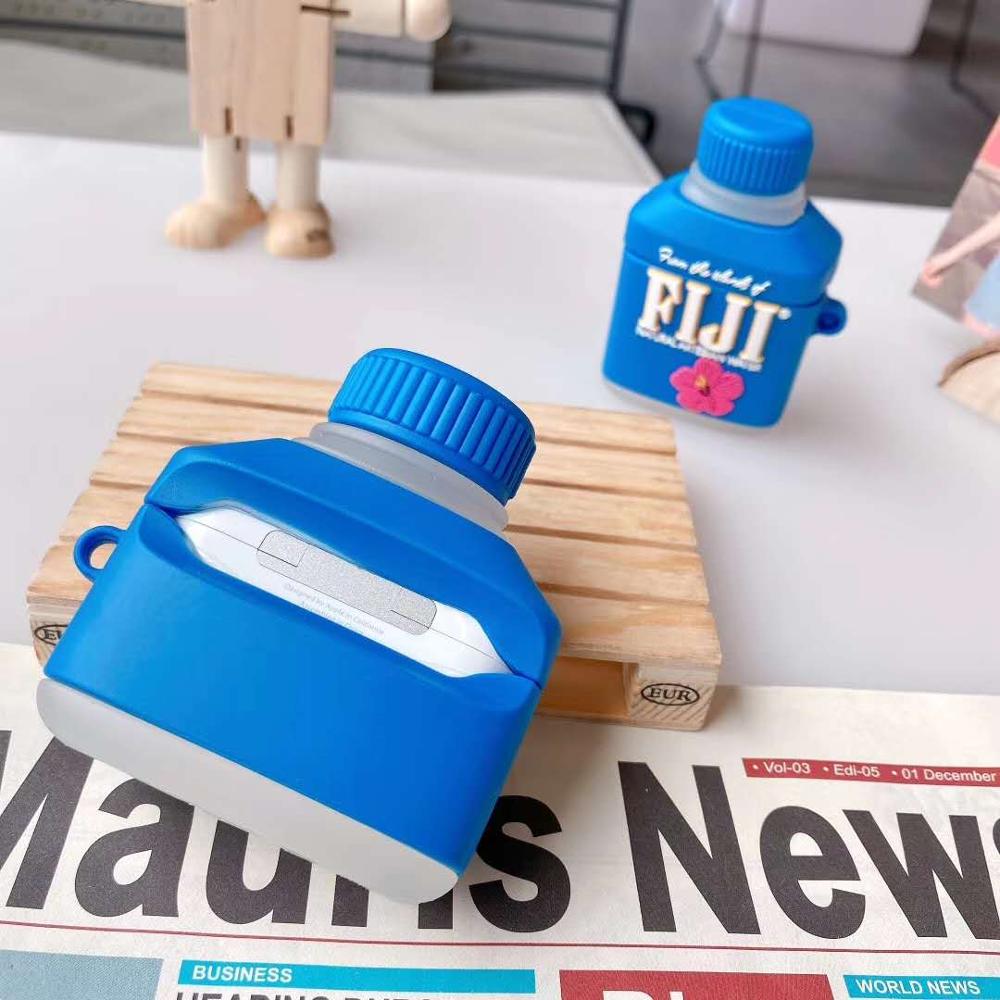 Vỏ bảo vệ hộp sạc tai nghe thích hợp cho Airpods 1 / 2 / 3 hình bánh quy 3D