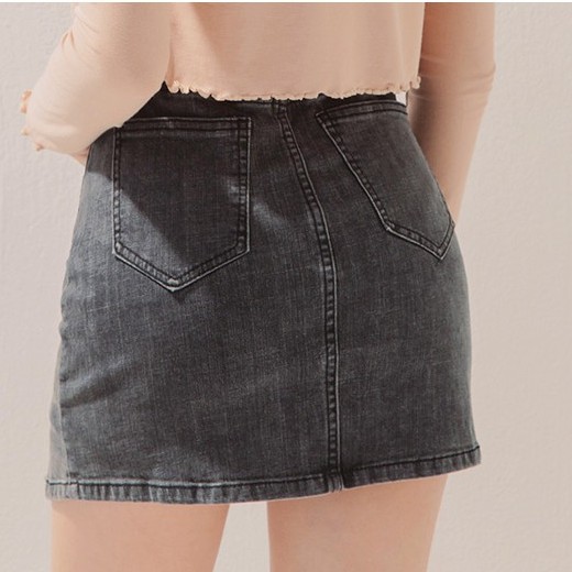 Chân váy jeans giấu quần cắt nhẹ bên nữ Air Space 2030122007 | BigBuy360 - bigbuy360.vn