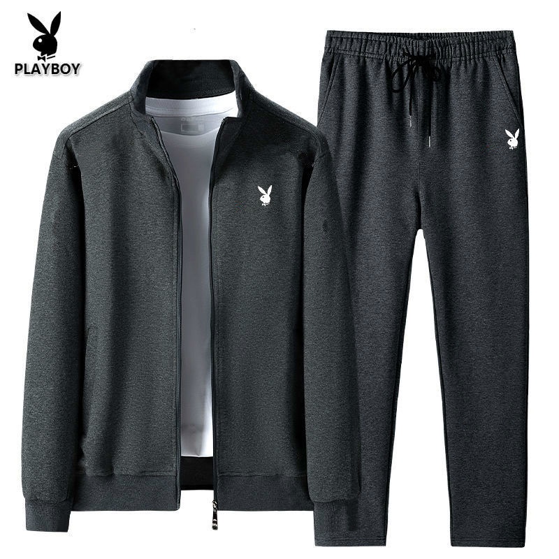 Bộ Đồ Thể Thao Playboy Thời Trang Xuân Thu Cho Đàn Ông Trung Niên