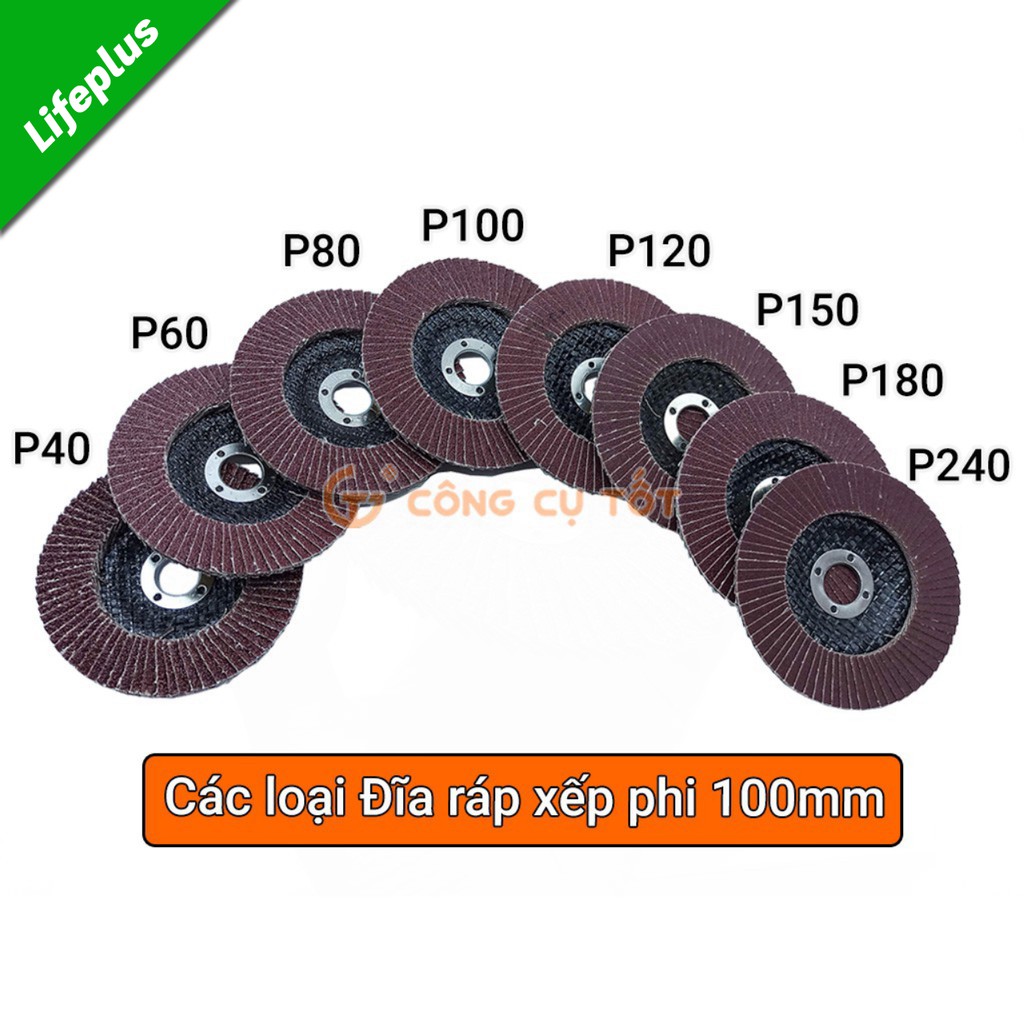 Đĩa ráp xếp Φ100mm độ nhám tùy chọn