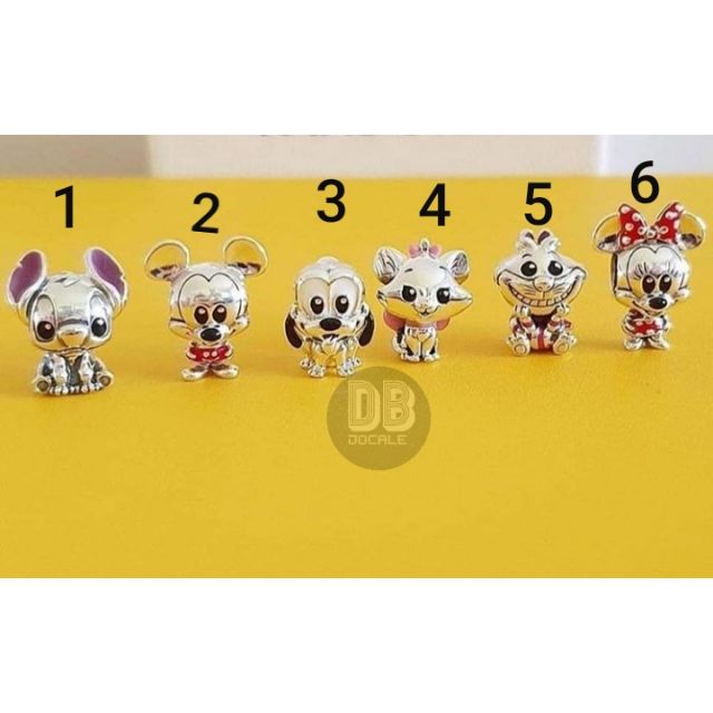 Charm thú hoạt hình Disney bạc s925 (vừa tất cả các vòng tay)