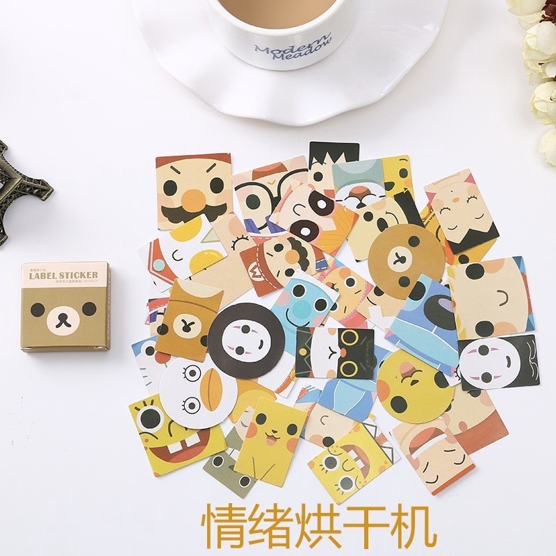 Hộp 40 miếng dán trang trí dễ thương