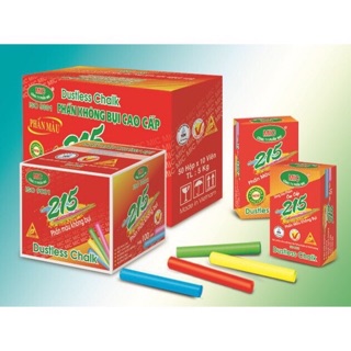 Phấn viết bảng không bụi ( phấn trắng - phấn màu)