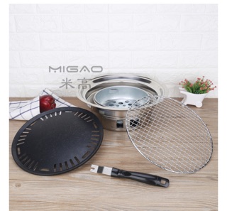 Bếp nướng than hoa không khói 5 món