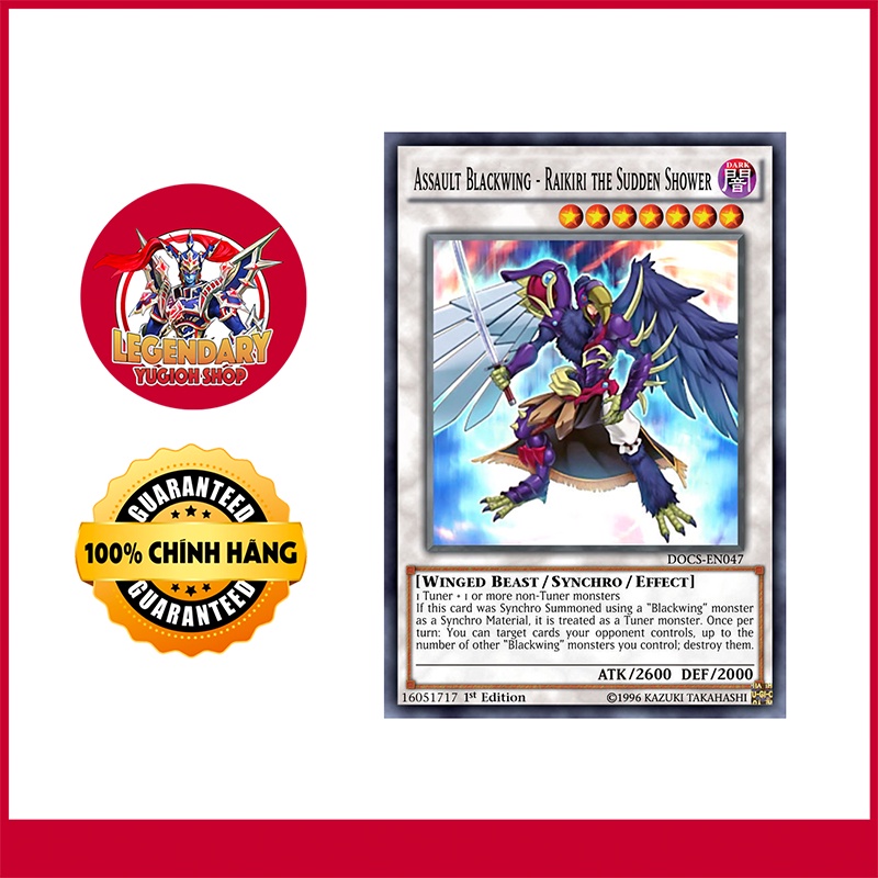 Assault Blackwing - Raikiri the Sudden Shower