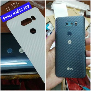 [LG V30] Dán lưng 3D vân Cacbon - Carbon