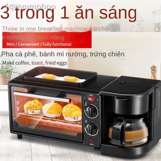 [ Siêu Tiết kiệm]Nhà máy sản xuất trực tiếp gia dụng lò nướng cà phê trứng chiên ba trong một ăn sáng đa chức năng hấp v