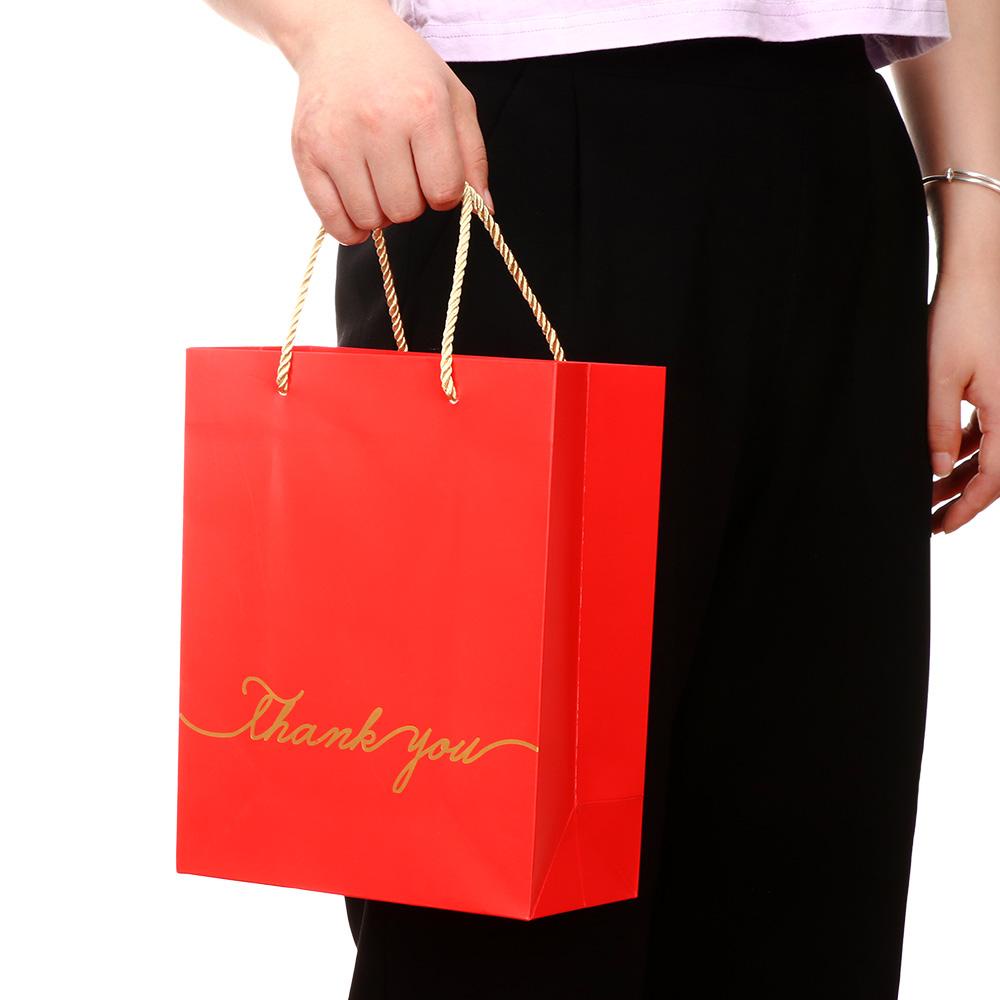 CHOOKEY Túi Giấy Đựng Quà In Chữ Thank You