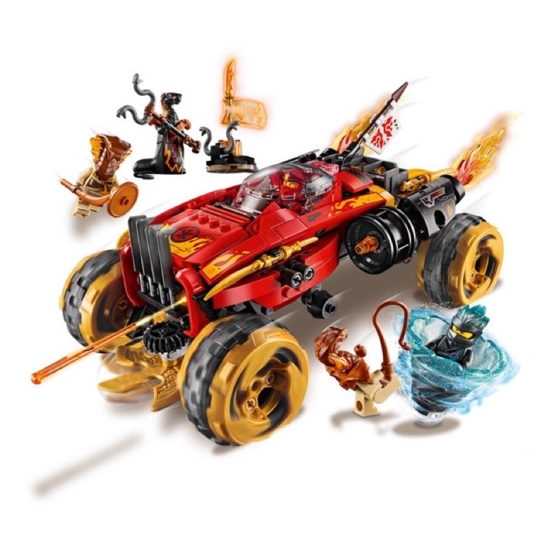 Lắp ráp xếp hình 70565 Ninjago 61013 lari 11330: Xe địa hình lưỡi kiếm Katana của ninja Kai 480 chi tiết