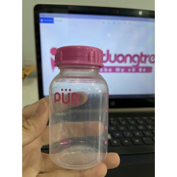 [Chính hãng] Bình trữ sữa Pur thái lan 125ml (lẻ 1 bình)