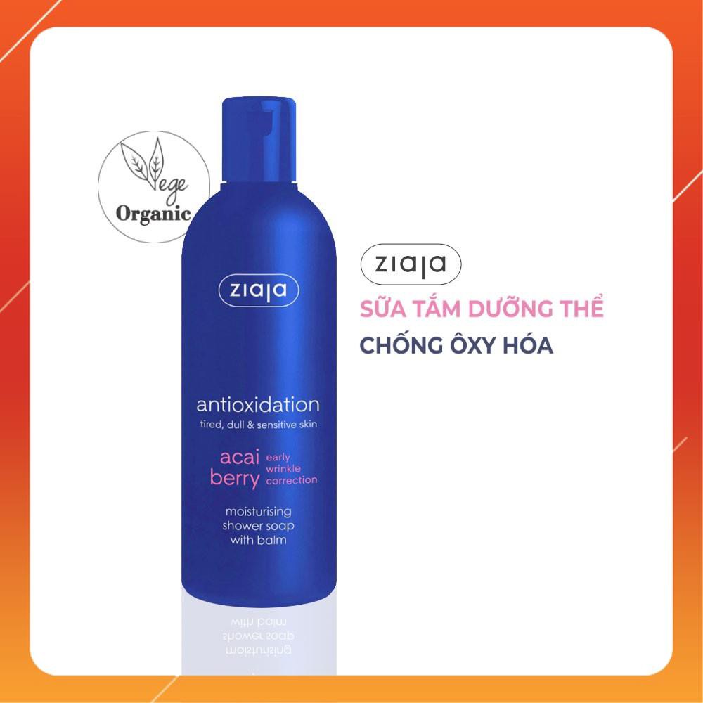 SỮA TẮM DƯỠNG THỂ CHỐNG OXY HÓA ZIAJA - ORGANIC - 300ML