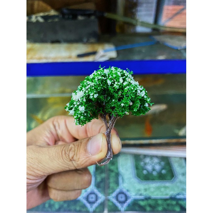 CÂY GIẢ TRANG TRÍ BỂ CÁ, CHẬU CÂY CẢNH CAO 6 CM MẪU 1