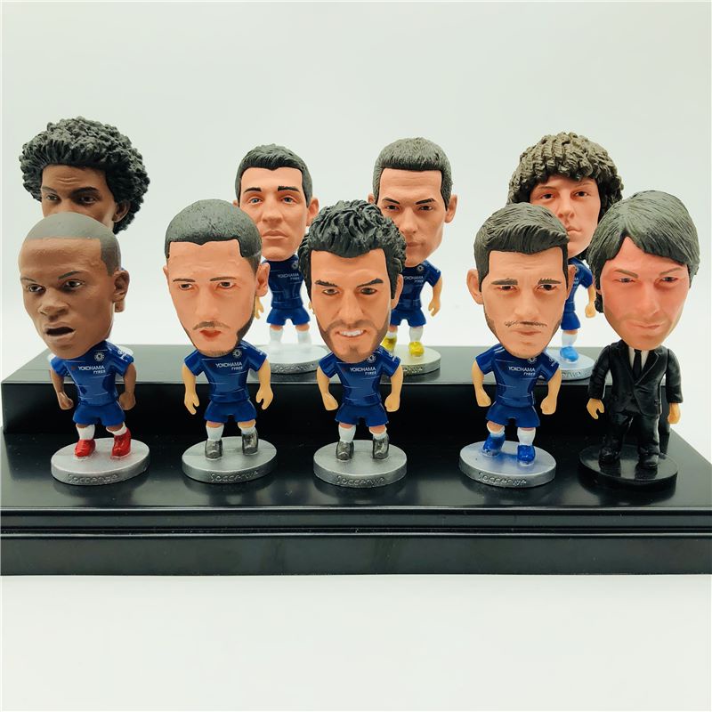 Set 6 Mô Hình Ngôi Sao Bóng Đá Chelsea FC# Mô Hình Thiago Silva Mùa 2021