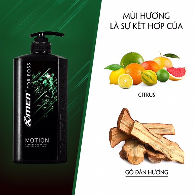 Dầu gội nước hoa Xmen Motion for Boss chai 650g