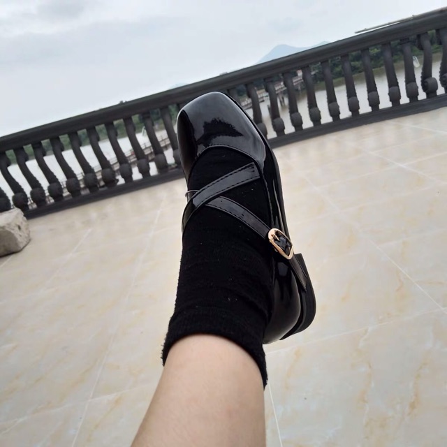 [SẴN NHÁM 36/38] Giày Mary Janes mũi vuông quai chéo lót nâu mã W61 (ảnh thật ở cuối) | BigBuy360 - bigbuy360.vn