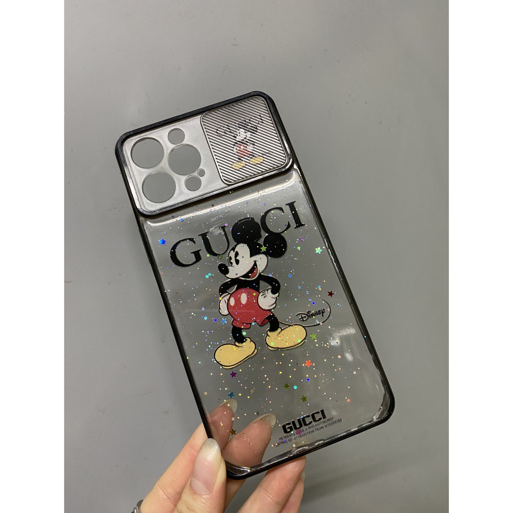 XẢ KHOỐp lưng IPHONE X XS 12 PRO 6.1 trượt bảo vệ camera in hình CUTE