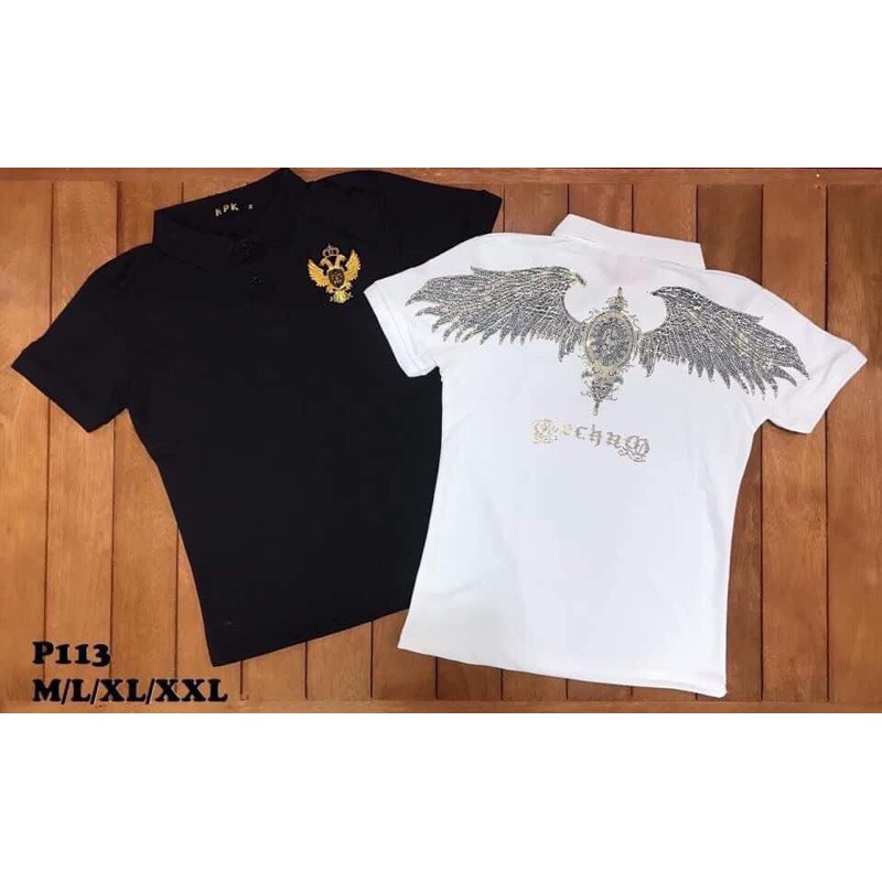 Áo polo cánh đính đá- áo đính đá cộc tay- Bin store | BigBuy360 - bigbuy360.vn