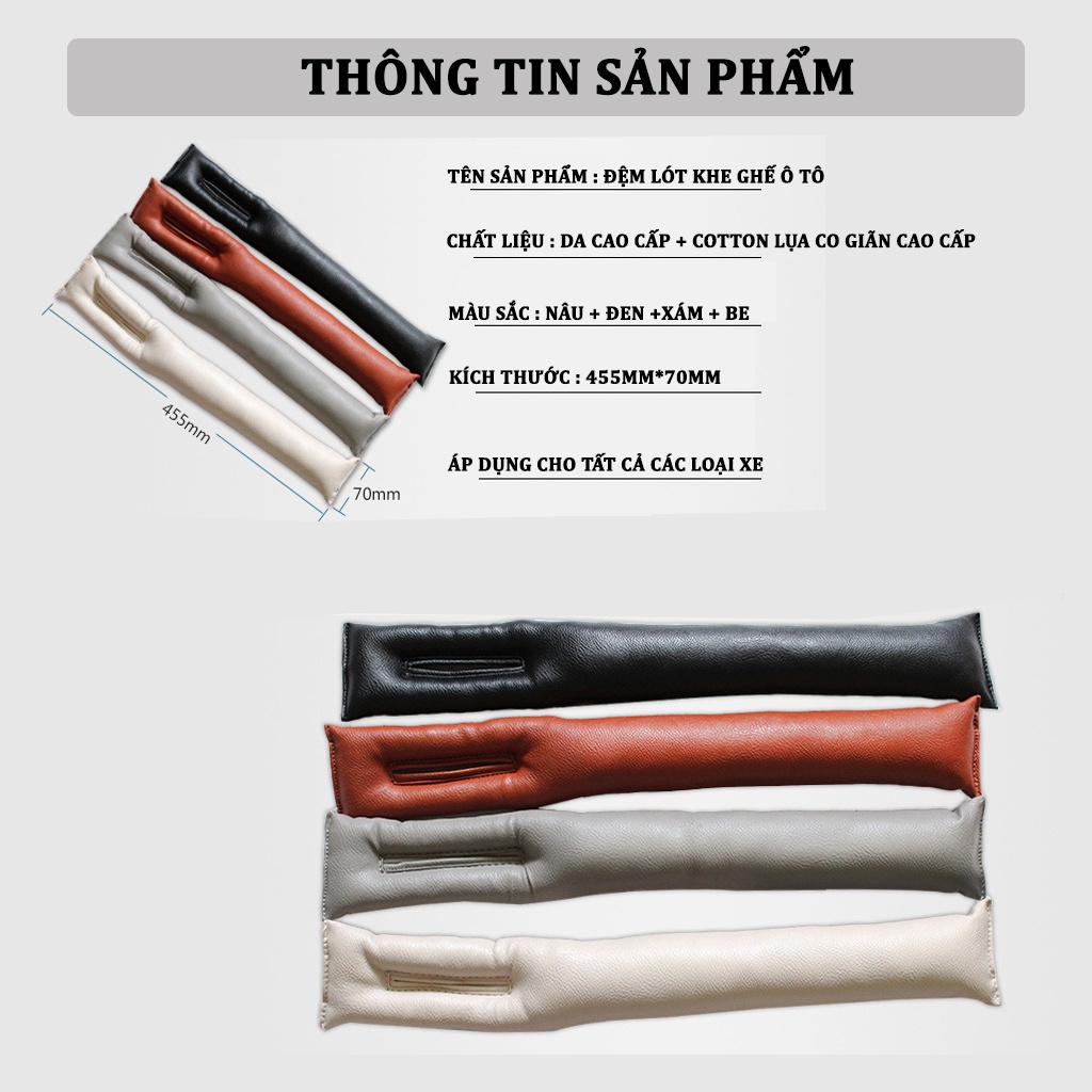 Đệm Lót Khe Ghế Ô Tô – Chống Rơi Đồ Trên Ô Tô Tiện Lợi CARZONE.TOP