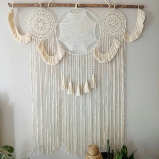 Mành macrame tròn