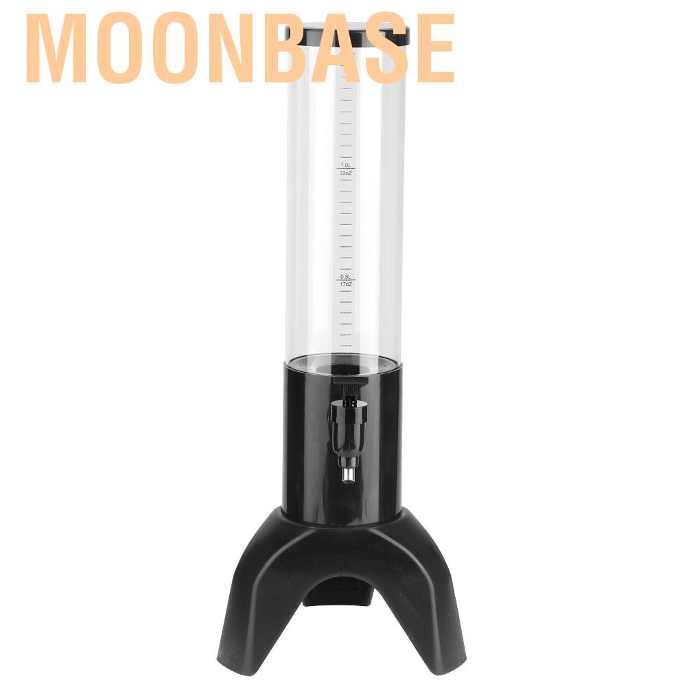 Moonbase 1.5L Three-legged Clear Beer Tower Beverage Dispenser for Parties Home Bar Accessories