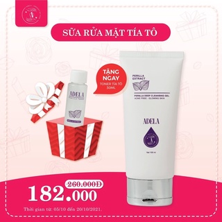 Sữa rửa mặt chiết xuất từ lá tía tô Adela
