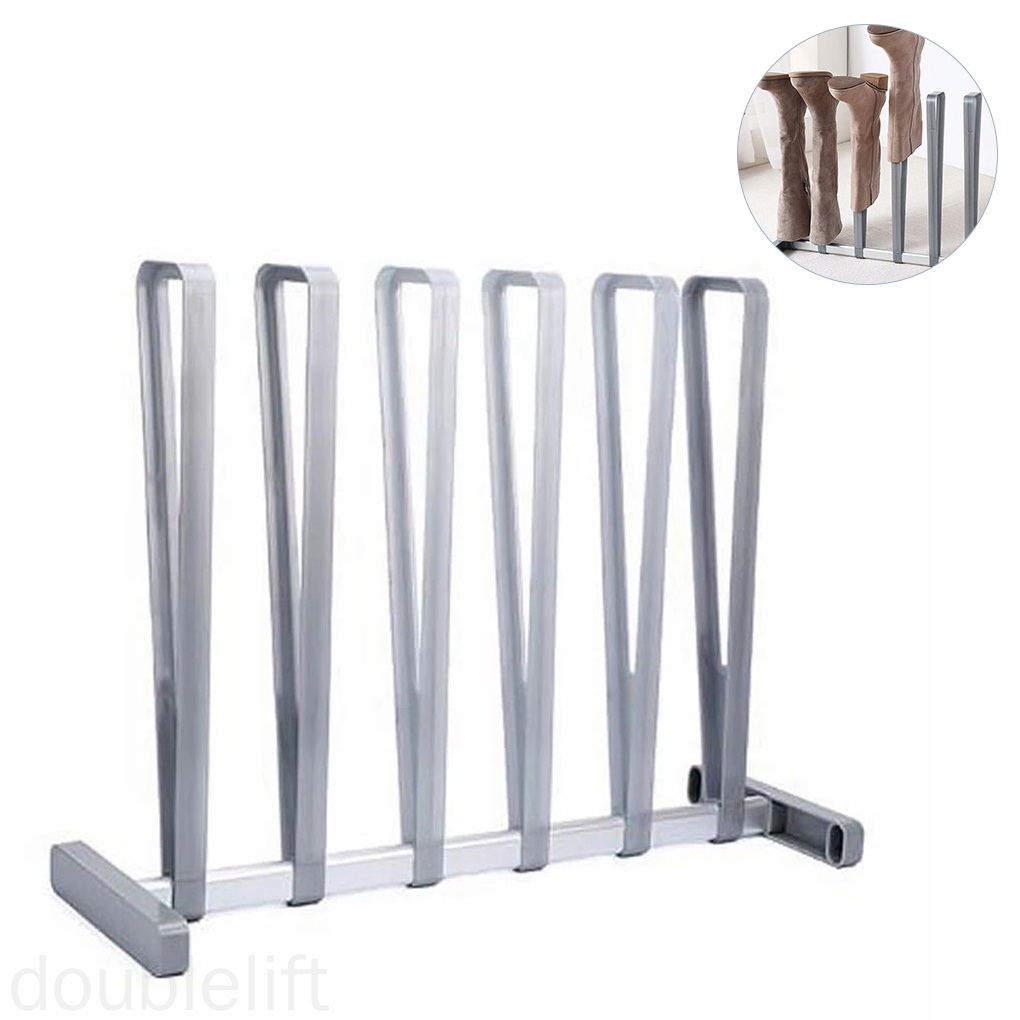 Boot Rack Stand Snow Boot Holder Stainless Steel Plastic Shoes Storage Shelf Organizer for Home doublelift store