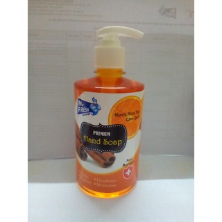 Nước rửa tay thảo mộc Hàn Quốc quế và chanh xả 500ml NRTTM