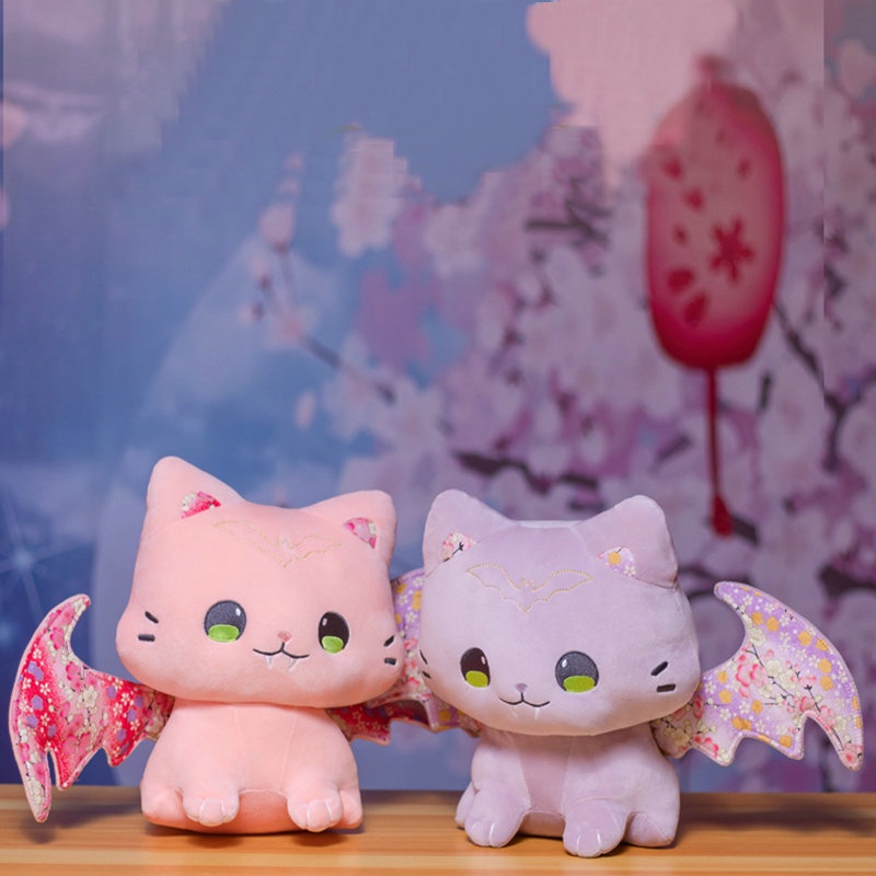 Dơi Nhồi Bông Hình Cánh Dơi Màu Hồng Dễ Thương Phong Cách Nhật Bản