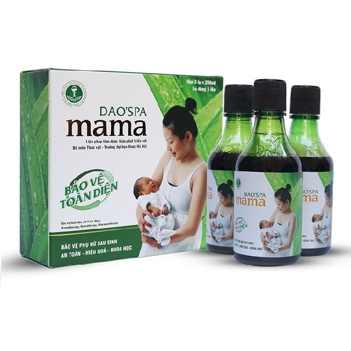 Nước tắm thảo dược cho mẹ Dao'spa Mama 250ml, dung dịch xông tắm cho phụ sản - Monnie Kids