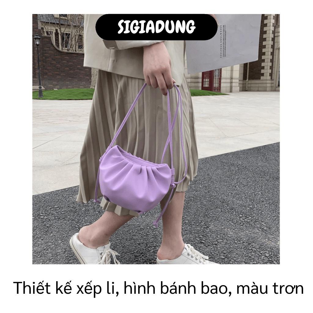 [SGD] Túi Xách Nữ - Túi Xách Đeo Vai Nữ Đi Chơi Da Pu Xếp Ly Thời Trang Hàn Quốc 9624